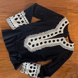 Tory Burch tailored embroidered tunic